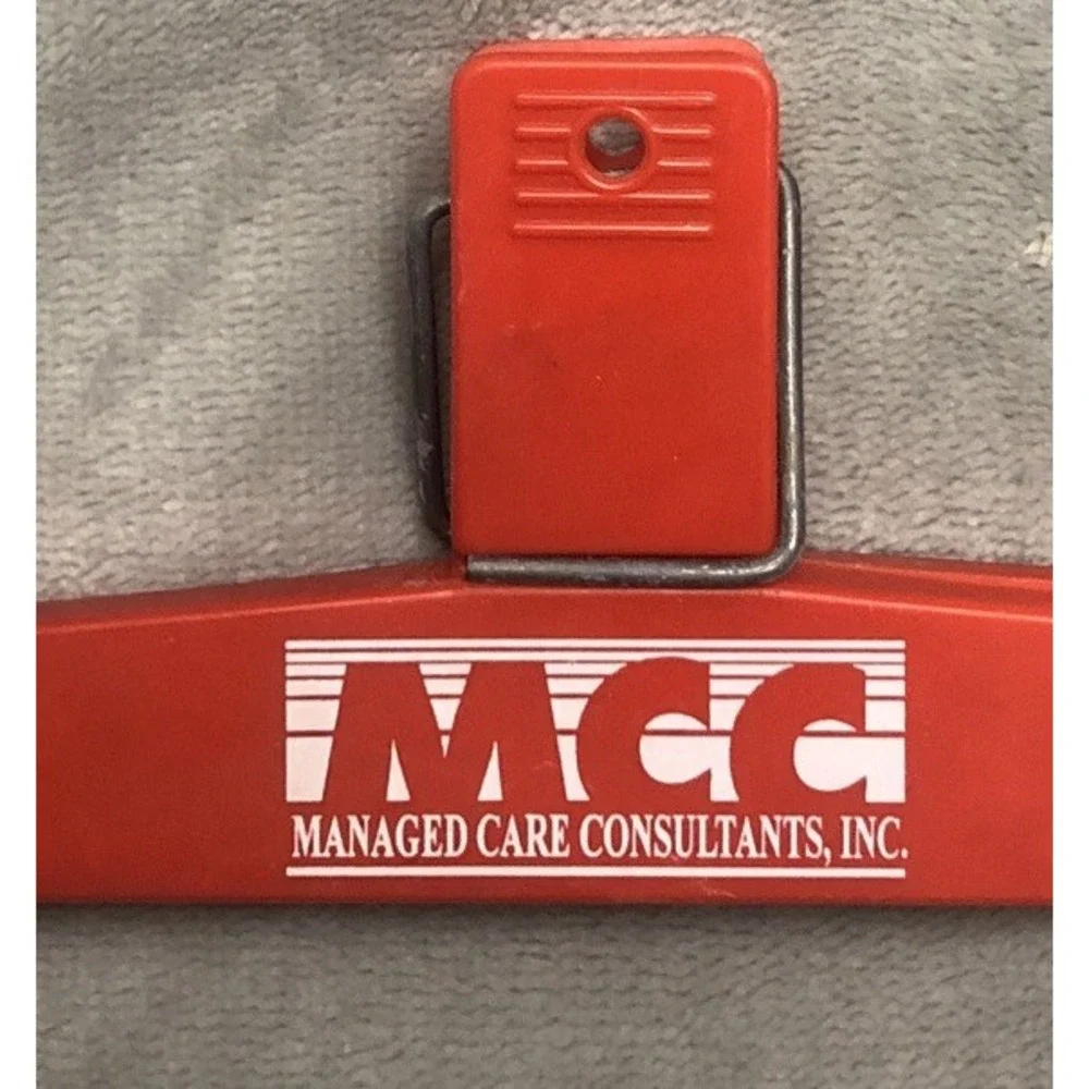 Vintage MCC Menaged Care Consultants Board File Bag Clip Red Plastic 8‎ in